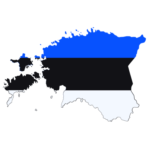 Pictorial representation of big size map of Estonia