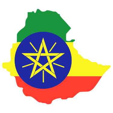 Pictorial representation of map of Ethiopia