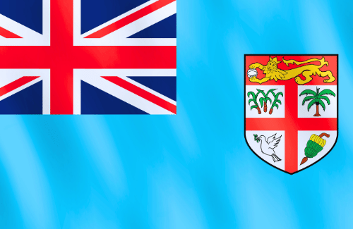 Image illustrating the big size flag of Fiji