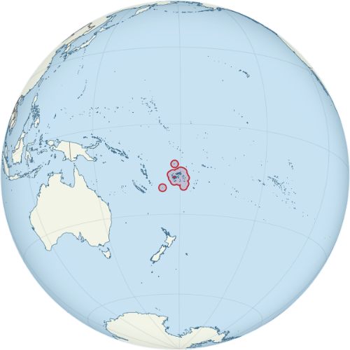 Pictorial representation of big size map of Fiji in the world map