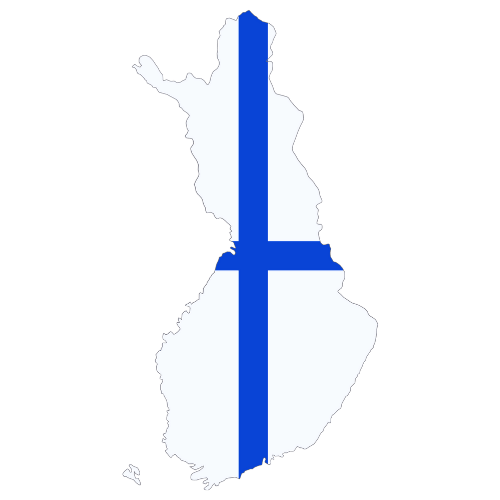 Pictorial representation of big size map of Finland