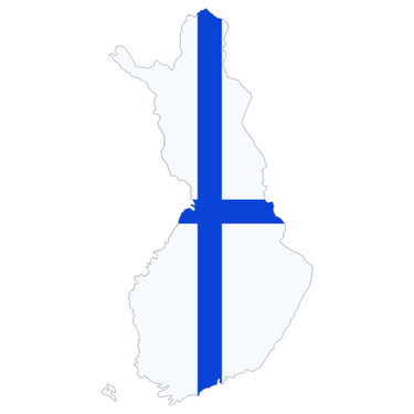 Pictorial representation of map of Finland