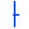 Pictorial representation of map of Finland