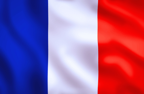 Image illustrating the big size flag of France