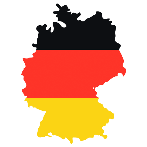 Pictorial representation of big size map of Germany