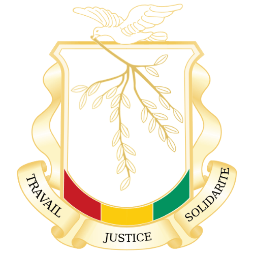 Image showing the big size coat of arms or embelem of Guinea