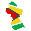 Pictorial representation of map of Guyana