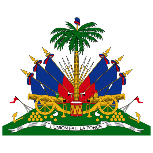 Image showing the big size coat of arms or embelem of Haiti