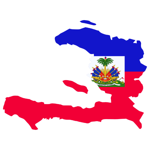 Pictorial representation of big size map of Haiti