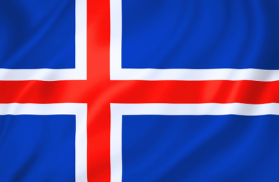 Image illustrating the flag of Iceland