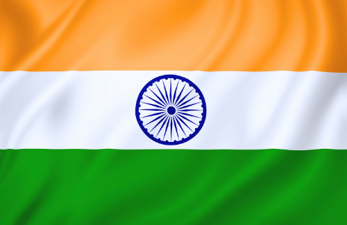 Image illustrating the big size flag of India