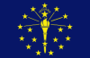 Image illustrating the flag of Indiana