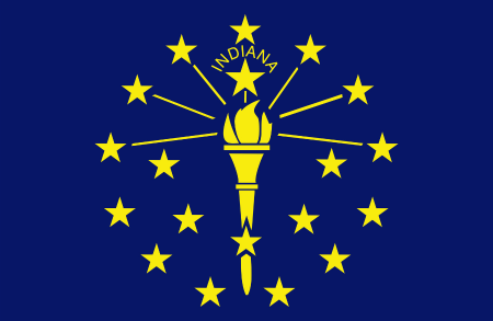 Image illustrating the flag of Indiana