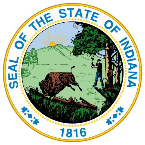 Image showing the state seal of Indiana