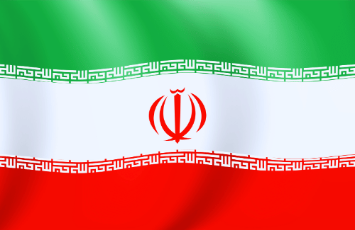 Image illustrating the big size flag of Iran