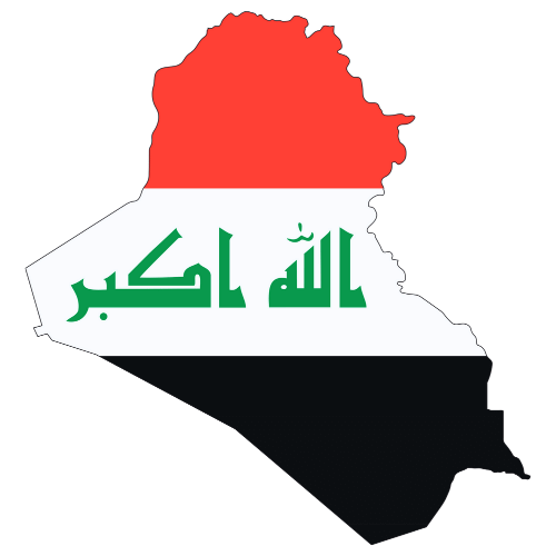 Pictorial representation of big size map of Iraq