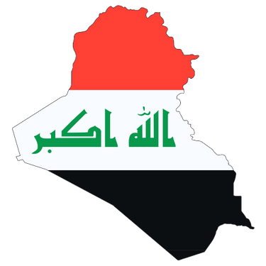 Pictorial representation of map of Iraq