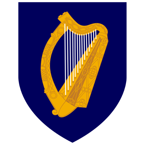 Image showing the big size coat of arms or embelem of Ireland