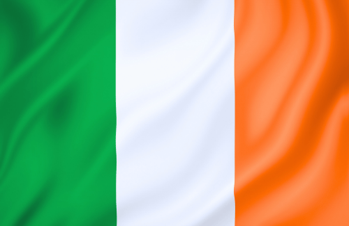 Image illustrating the big size flag of Ireland