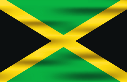 Image illustrating the big size flag of Jamaica