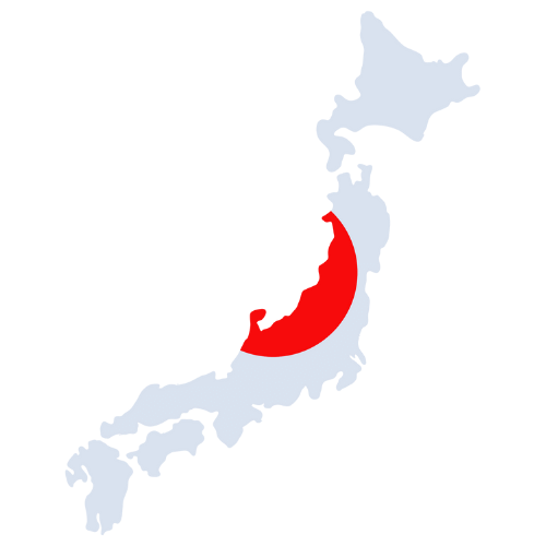 Pictorial representation of big size map of Japan