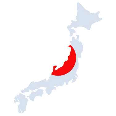 Pictorial representation of map of Japan