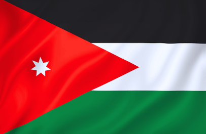 Image illustrating the flag of Jordan