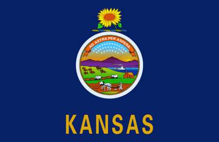 Image illustrating the flag of Kansas