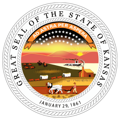 Image showing the state seal of Kansas