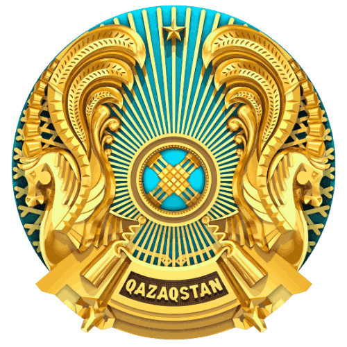 Image showing the big size coat of arms or embelem of Kazakhstan