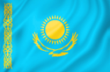 Image illustrating the flag of Kazakhstan