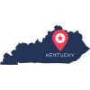 Pictorial representation of the map of Kentucky