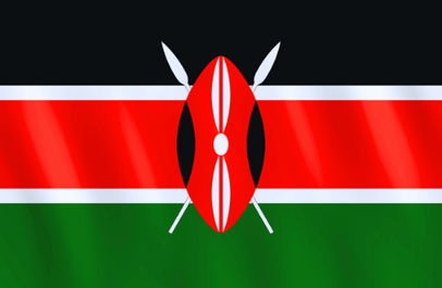 Image illustrating the flag of Kenya