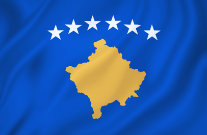 Image illustrating the flag of Kosovo