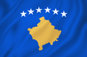 Image illustrating the flag of Kosovo