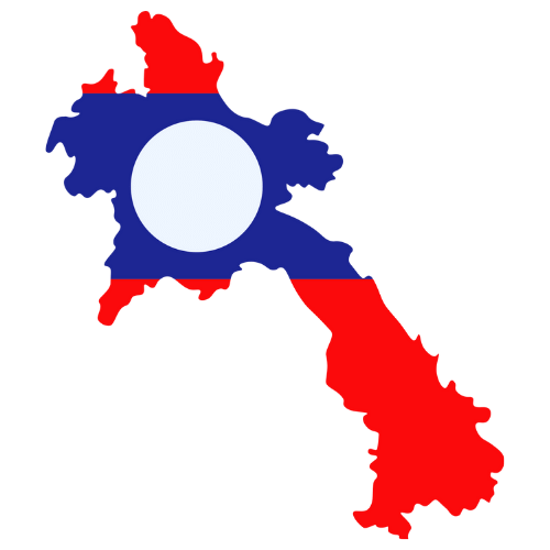 Pictorial representation of big size map of Laos