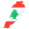 Pictorial representation of map of Lebanon