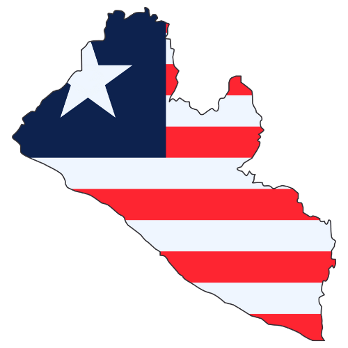 Pictorial representation of big size map of Liberia