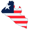 Pictorial representation of map of Liberia