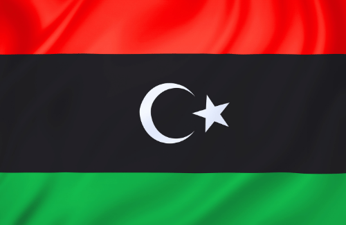 Image illustrating the big size flag of Libya