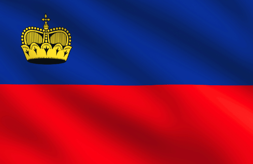 Image illustrating the big size flag of Liechtenstein