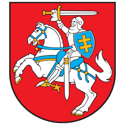 Image showing the big size coat of arms or embelem of Lithuania