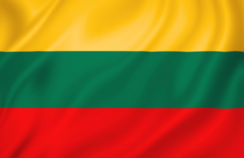 Image illustrating the big size flag of Lithuania