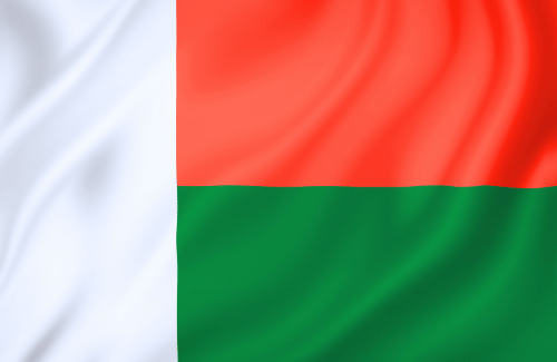 Image illustrating the big size flag of Madagascar