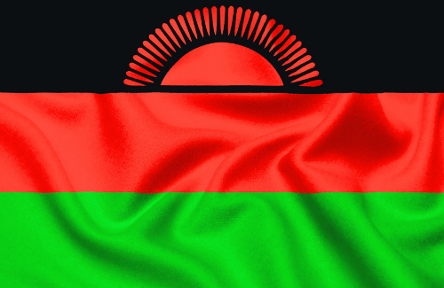 Image illustrating the big size flag of Malawi