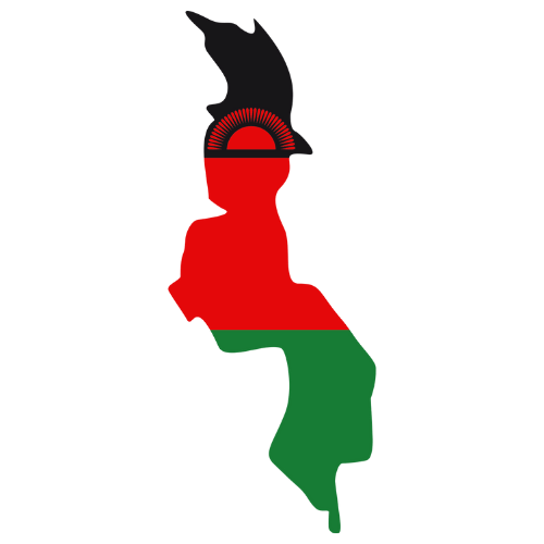 Pictorial representation of big size map of Malawi