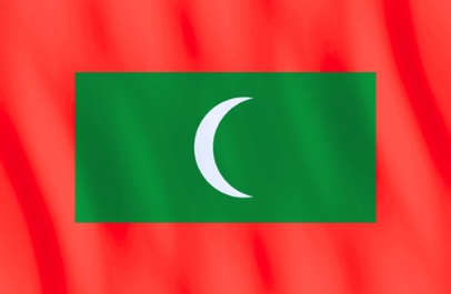 Image illustrating the flag of Maldives