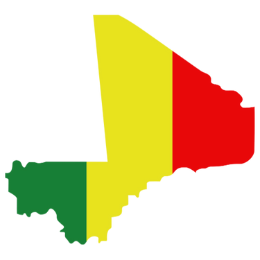 Pictorial representation of map of Mali