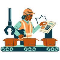 Image Depicting the total Manufacturing Sector workers percentage in any specific country or state