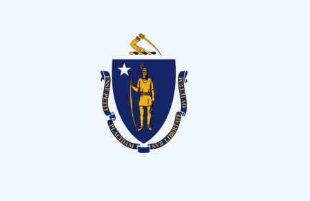 Image illustrating the flag of Massachusetts